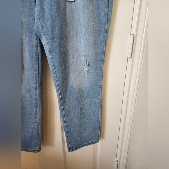 Honey & Bristle Light Wash High Waist Skinny Jeans Distressed 16 - Picture 3 of 14